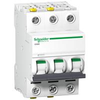 a9f04306 Schneider Electric Acti9 A9F04 Circuit Breaker, 3P, 6A Curve C, 500V AC, 6000 A Breaking Capacity