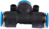 qst-10 Festo QST Series Tee Tube-to-Tube Adaptor Push In 10 mm, Push In 10 mm to Push In 10 mm, Tube-to-Tube Connection Style,