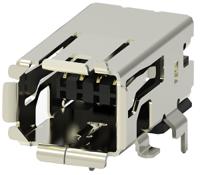 2294417-1 TE Connectivity Surface Mount Right Angle Mini I/O Connector Female, 8 Way, Shielded
