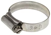 hgs50bp HI-GRIP Stainless Steel Slotted Hex Worm Drive, 13mm Band Width, 35 → 50mm ID
