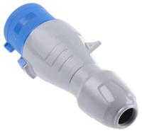 5-552-34 Legrand P17 Tempra Pro Series, IP44 Blue Cable Mount 2P+E Industrial Power Plug, Rated At 32A, 200 → 250 V