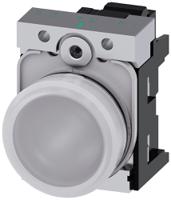 3su1152-6aa60-3aa0 Siemens, SIRIUS ACT 3SU11, Panel Mount White LED Indicator, 22mm Cutout, Round, 24V ac/dc