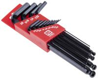 151-1507 RS PRO 13 piece L Shape Imperial Hex Key Set, 0.05 → 3/8in