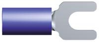 35559 TE Connectivity PIDG Insulated Crimp Spade Connector, 1mm² to 2.6mm², 16AWG to 14AWG, M3.5 Stud Size Nylon, Blue