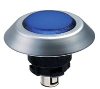 101174519 Schmersal NMLBL Series Blue Illuminated Momentary Push Button, 22.3mm Cutout, IP67, IP69K