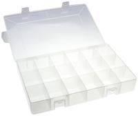 450-3446 RS PRO 18 Cell Transparent PP Compartment Box, 40mm x 280mm x 180mm