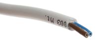 775-6069 RS PRO 2182Y 0.5 mm² 2 Core Power Cable, H03VV-F, White PVC, 100m