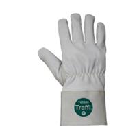 tg5580-13 Traffi White Para Aramid Leather, Para Aramid Cut Resistant Gloves, Size 13, Leather Coating