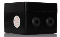 gb-122-730363 Bartec GB Series Black Junction Box, IP66, 10 Terminals, ATEX, 122 x 120 x 90mm
