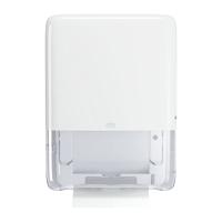 552550 Tork Plastic White Folded Hand Towel Dispenser Paper Towel Dispenser, 101mm x 491mm x 367mm