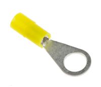 239-4133 RS PRO Insulated Ring Terminal, M4 Stud Size, 0.2mm² to 0.5mm² Wire Size, Yellow