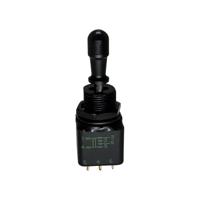 12144-3vx778 APEM Toggle Switch, Panel Mount, On-On-On, DPST, Solder Lug Terminal, 30V dc