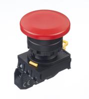 yw1b-m4e10r Idec YW Series Illuminated Push Button Complete Unit, Panel Mount, 22mm Cutout, SPST, IP65