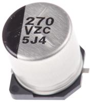 eehzc1v271p Panasonic 270μF Surface Mount Polymer Capacitor, 35V dc