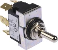 awts1504 TE Connectivity Toggle Switch, Panel Mount, (On)-Off-(On), DPDT, Tab Terminal