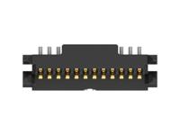 254168-e ERNI 254168 Series Vertical Surface PCB Header, 12 Contact(s), 0.8 mm Pitch, 1 Row, Shrouded