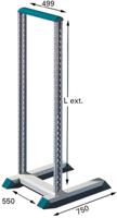 7400000 Rittal DATARACK Series Grey 40U Steel Server Rack , with 2-Post Frame
