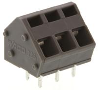 236-403 WAGO 236 Series PCB Terminal Block, 3-Contact, 5.08mm Pitch, 1-Row, Cage Clamp Termination