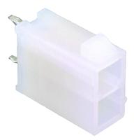 3929-3026 Molex Mini-Fit Jr Series Straight Through Hole PCB Header, 2 Contact(s), 4.2 mm Pitch, 2 Row, Shrouded