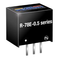 r-78e90-05 Recom Switching Regulator, Through Hole, 9V dc Output Voltage, 12 → 28V dc Input Voltage, 500mA Output Current,