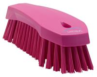38901 Vikan Hard Bristle Pink Scrubbing Brush, 36mm bristle length, PET bristle material