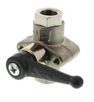 6402-07-13 Legris Brass 2 Way, Ball Valve, Threaded, BSPP 1/4in