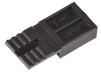 881545-2 TE Connectivity, AMPMODU NOVO Shunt Female Straight Black Handle, Open Top 2 Way 1 Row 2.54mm Pitch