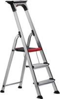 187-4994 RS PRO Aluminium 3 steps Step Ladder, 0.616m platform height, 1.244m open length
