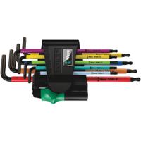 05024335001 Wera 9-Piece Torx Key, 79/76/85/90/96/104/122/132/112 mm Size, L Shape, Long Arm