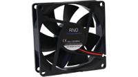 rnd-460-00027 RND Axial Fan, 12 V dc, dc Operation, 54.99cfm, 3.84W, 320mA Max, 80 x 80 x 25mm