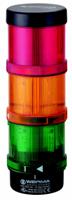 64924001 Werma KS71 Series Green, Red, Yellow Signal Tower, 3 Lights, 115 V, Base Mount/ Wall Mount