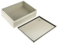122-068 RS PRO Grey Steel Junction Box, IP66, 400 x 300 x 120mm