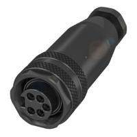 bcc070f BALLUFF Circular Connector, 5 Contacts, Cable, 7/8 in Connector, Socket, Female, IP67, BCC070F Series