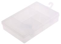 435-0214 RS PRO 5 Cell Transparent PP Compartment Box, 40mm x 181mm x 125mm