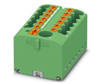 3273360 Phoenix Contact Distribution Block, 13 Way, 4mm², 24A, 450 V, Green