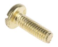 483-1511 RS PRO Slot M4 Pan Brass Machine Screws DIN 85 x 12.0mm