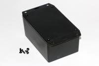 1591xxtflbk Hammond 1591XX Series ABS Enclosure, IP54, Flanged, 122 x 81 x 56mm