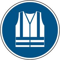 820060 Brady Laminated Polyester B-7541 Mandatory High Visibility Clothing Sign