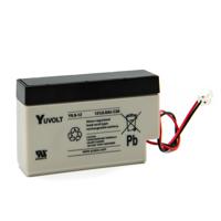 y08-12 Yuasa 12V Plug In Sealed Lead Acid Battery, 0.8Ah