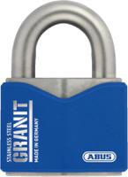 37st55-bdfnli ABUS Padlock Weatherproof Stainless Steel Padlock, 11.9mm Shackle, 42.8mm Body