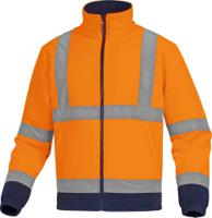 zenitomgt Delta Plus Orange/Navy Unisex Hi Vis Fleece Jacket, L