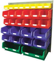 223-7478 RS PRO PP Louvre Panel Storage Unit x 914mm x 946mm, Blue, Green, Red, Yellow