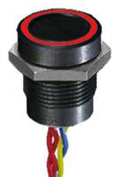 pbar91f2000w2a APEM Illuminated Piezo Switch, Latching, IP68, Flying Lead, 200 mA @ 24 V dc, -40 → +75°C