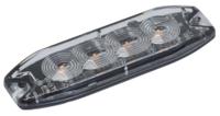 331-001 RS PRO Clear Flashing Beacon, 10 → 30V, Screw Mount, LED Bulb, IP69K