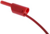 975698701 Hirschmann Test & Measurement 2 mm Connector Test Lead, 10A, 1000V ac/dc, Red, 2m Lead Length