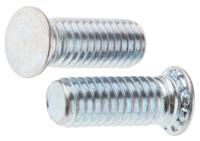 827-439 RS PRO Steel Zinc plated & clear Passivated Self Clinching Stud, M6, length-16mm