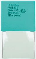 phe850ef6470mf14r06l2 KEMET PHE850 Metallised Polypropylene Film Capacitor, 1.25 kV dc, 300 V ac, ±20%, 470nF, Through Hole