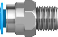 qs-14-10 Festo QS Series Straight Threaded Adaptor, R 1/4 Male to Push In 10 mm, Threaded-to-Tube Connection Style, 153007