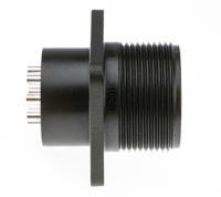 ms3102a-18-1p Amphenol Industrial, MS3102A, Copper Alloy 10 Way Box Mount MIL Spec Circular Connector Receptacle, Pin Contacts,Shell