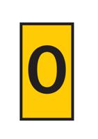 561-02154-wic2-o-pa66-ye HellermannTyton WIC Snap On Clip On Cable Marker, Yellow, Pre-printed "O", 2.8 → 3.8mm Cable, for Cables and